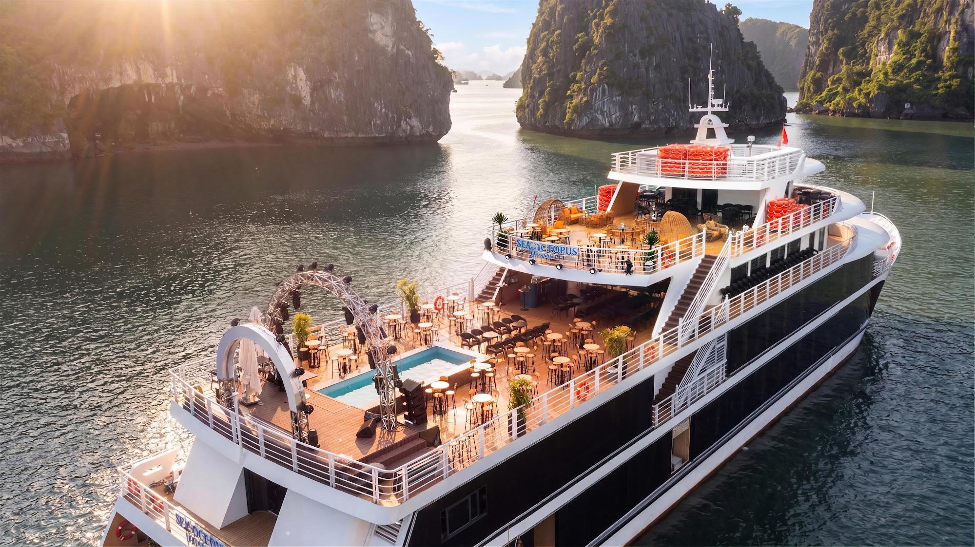 Hanoi/Ha Long Departure: Ha Long Bay Sea Octopus President Cruise Day Tour - Sung Sot Cave & Ti Top Island