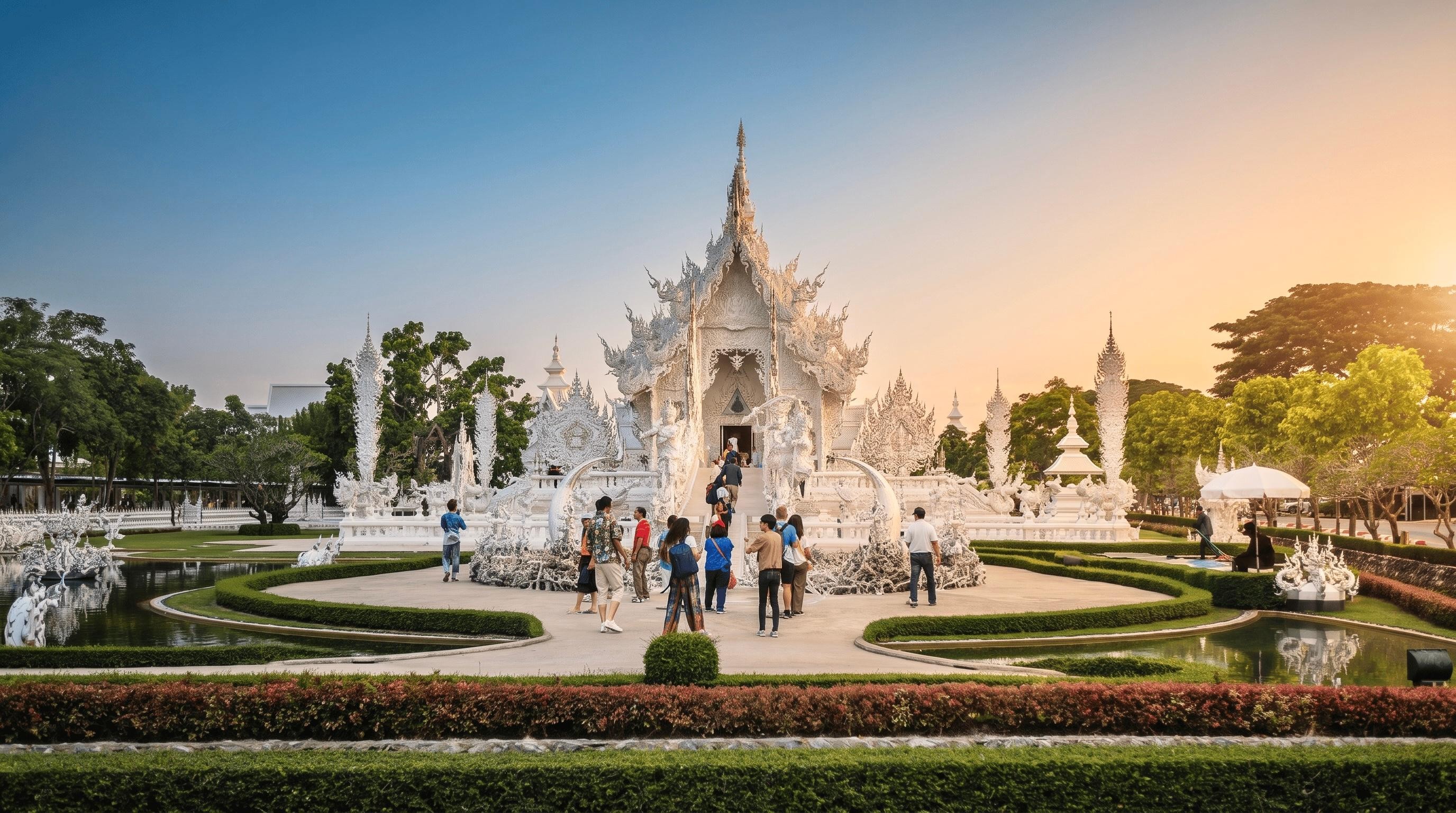 From Chiang Mai: Chiang Rai White, Blue & Red Temple Day Tour