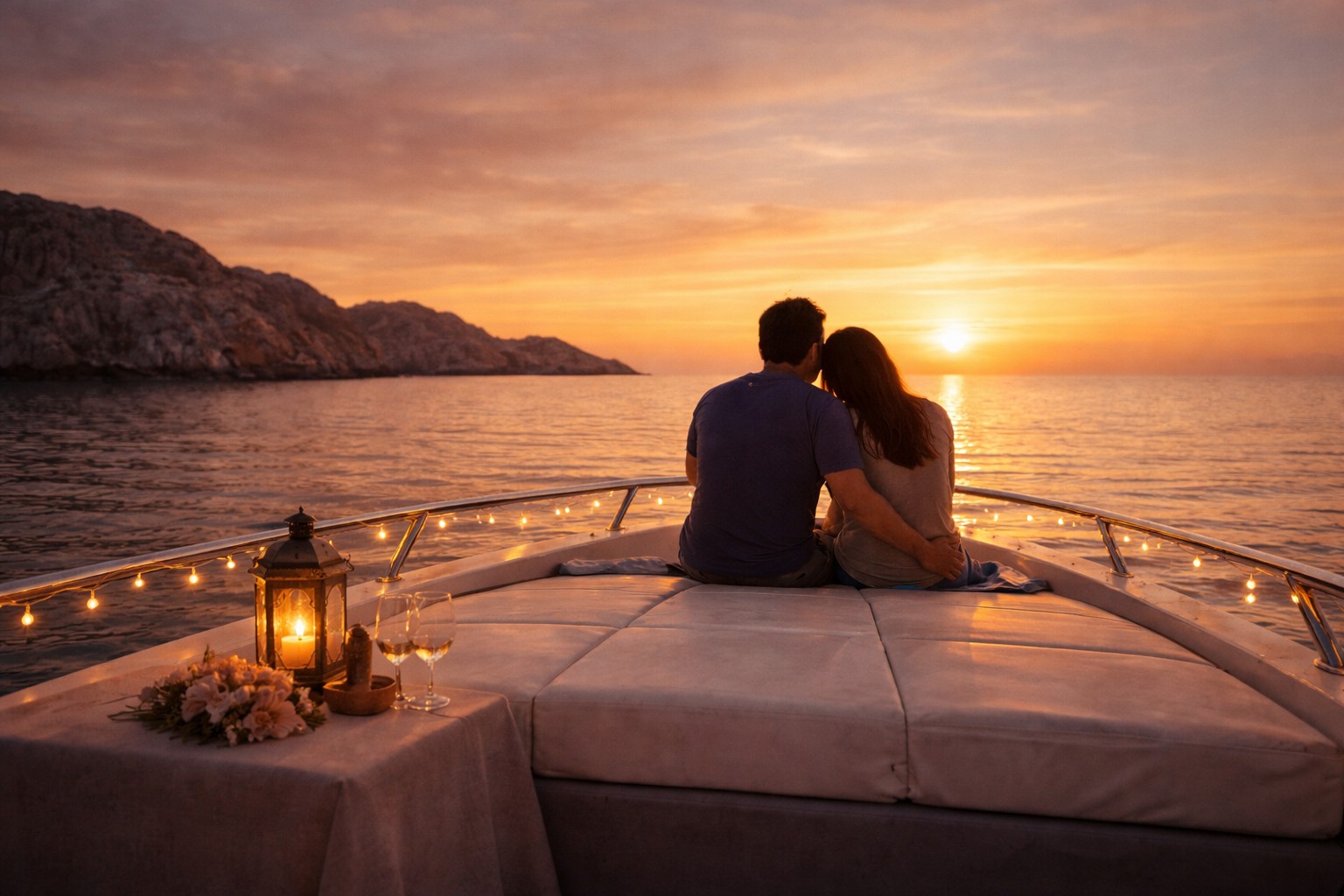 Muscat Al Mouj Marina Sunset Boat Cruise