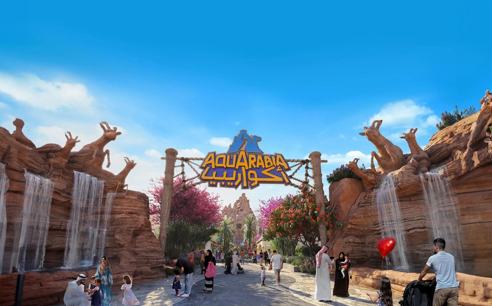 Qiddiya Six Flags & Aquarabia Water Park Ticket Package - Valid 90 Days