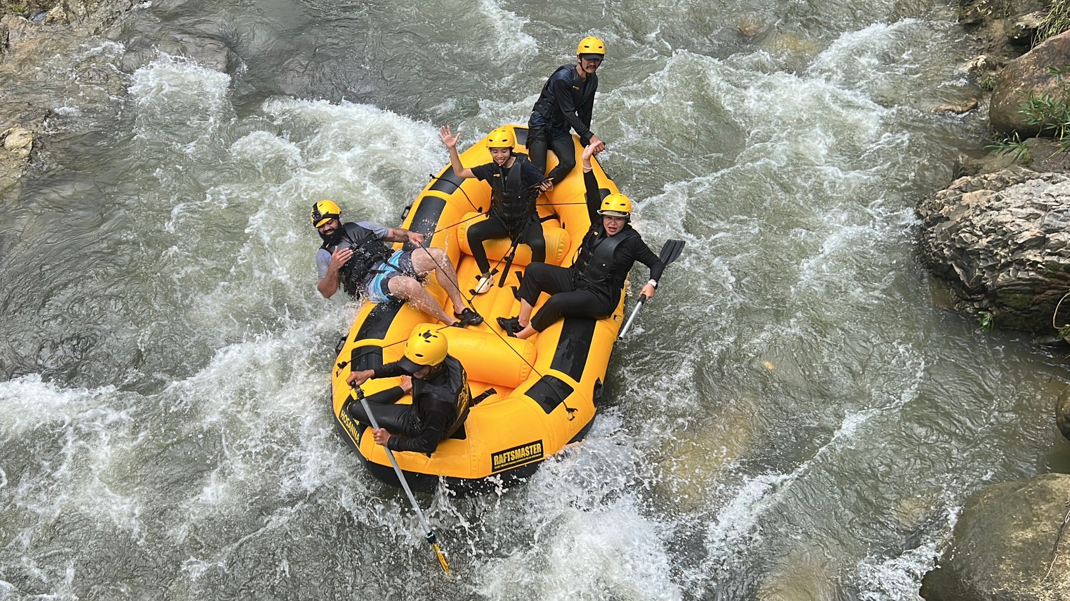 From Phuket: Phang Nga Song Phraek River Rafting Tour with Zipline and Lunch