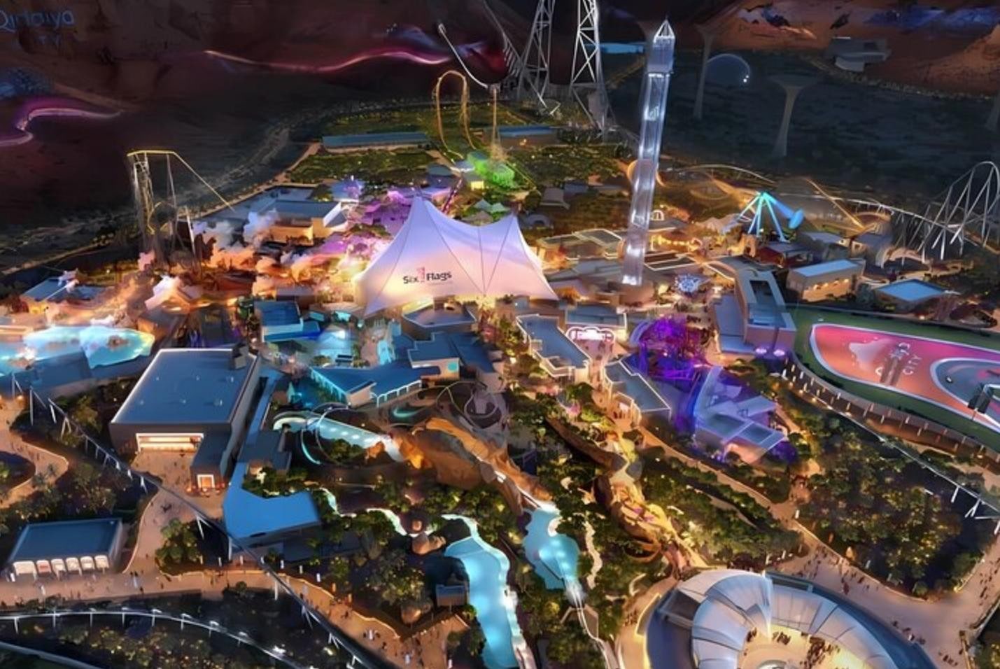 Six Flags Qiddiya City Ticket, Riyadh - Falcons Flight & 28 Rides