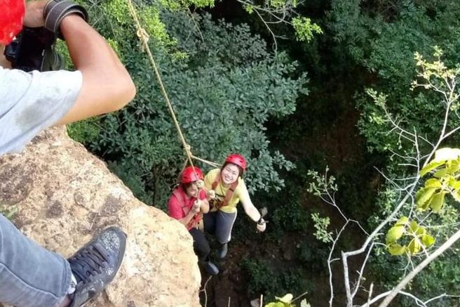 Yogyakarta Jomblang & Pindul Caves and Oyo River Tubing Tour - Lunch & Pickup