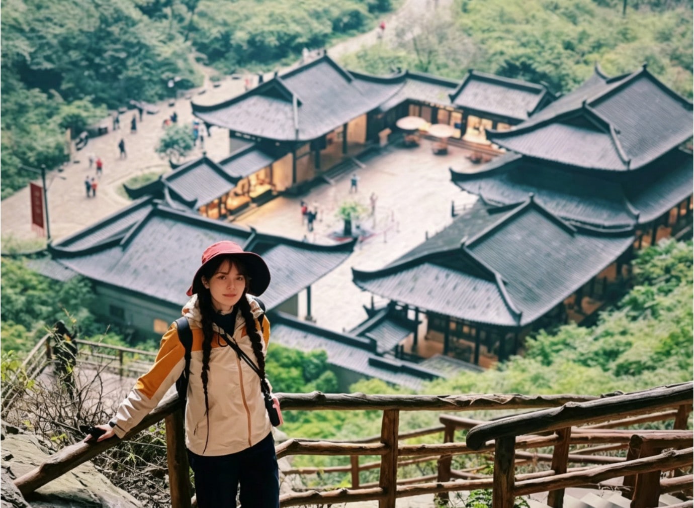 충칭 출발: 우룽 천생삼교 & 룽수이샤 지봉 일일 투어 - 우장 화랑 전망대 포함