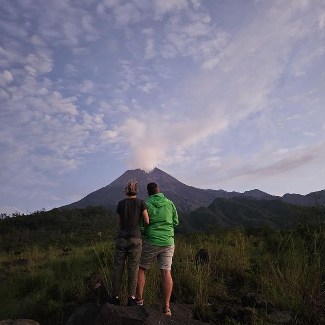 Yogyakarta Mount Merapi Arum Sari Lava Viewing Evening Tour with Hotel Pickup