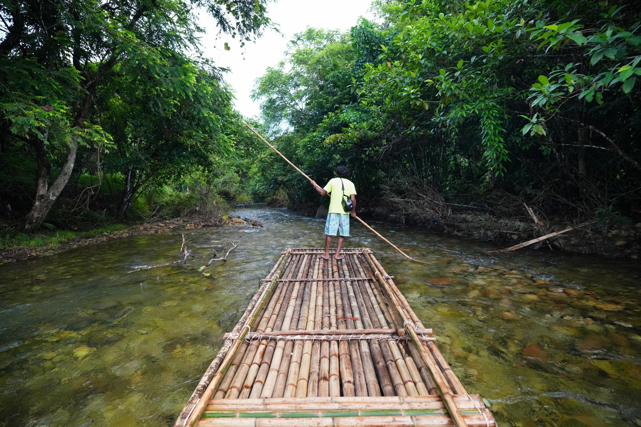 Khao Lak Bamboo Rafting Lampi Waterfall & Sea Turtle Conservation Center Tour - Hotel Pickup Included