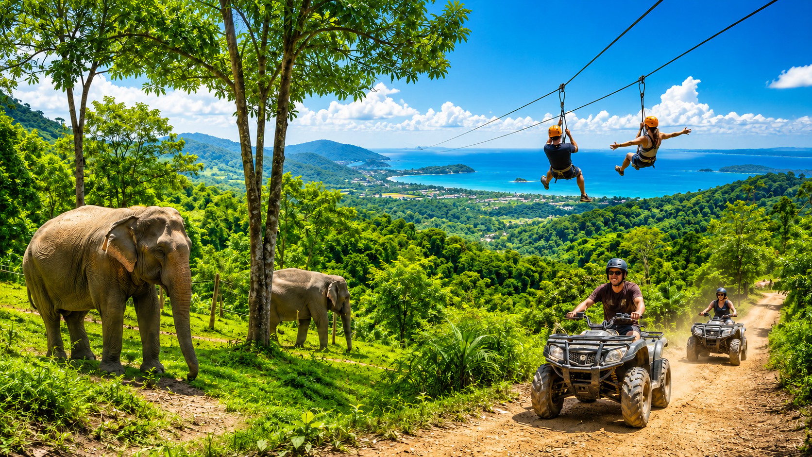 Phuket Patong Hill Tribe Elephant Nature Walk and Jungle Adventure - Hotel Pickup