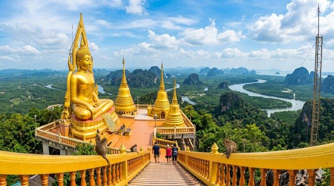 Krabi Emerald Pool & Tiger Cave Temple Tour from Ao Nang - Hot Spring Waterfall Included