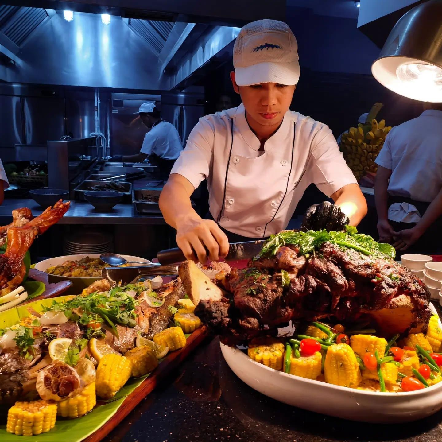 세부 막탄 블루워터 마리바고 리조트 뷔페 - 알레그로 레스토랑