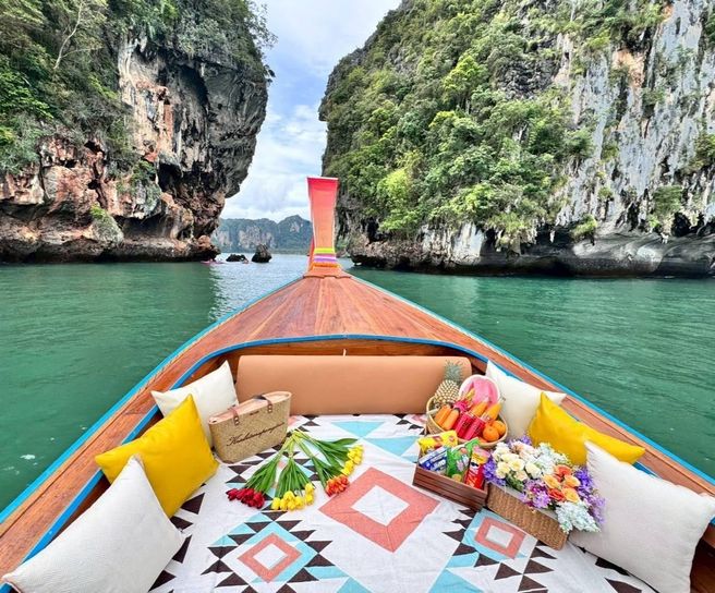 Krabi Hong Island Private Longtail Boat Tour from Ao Nang - Luxury Boat & Hotel Pickup
