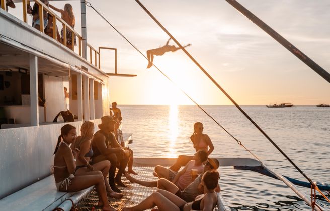 Boracay Sunset Boat Party Cruise with Unlimited Bar