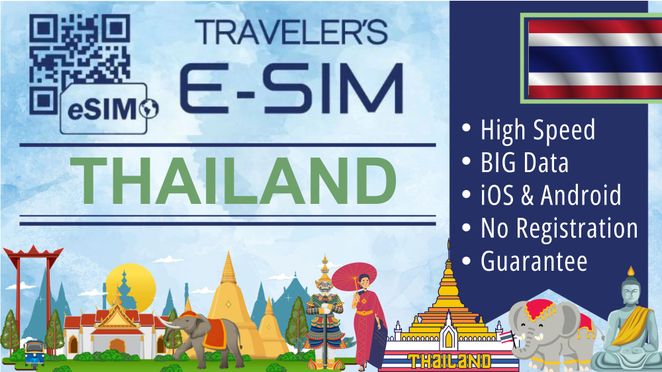 태국 eSIM 데이터 플랜 - 트루·DTAC 5G/4G 데이터 전용
