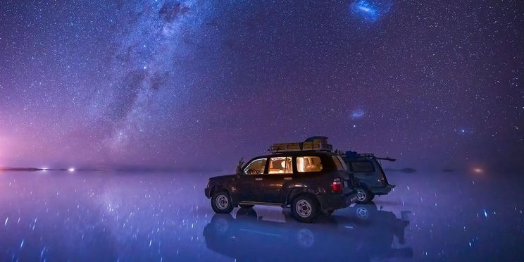 ウユニ塩湖 星空&日の出 プライベートツアー(4WD・ホテル送迎付き)