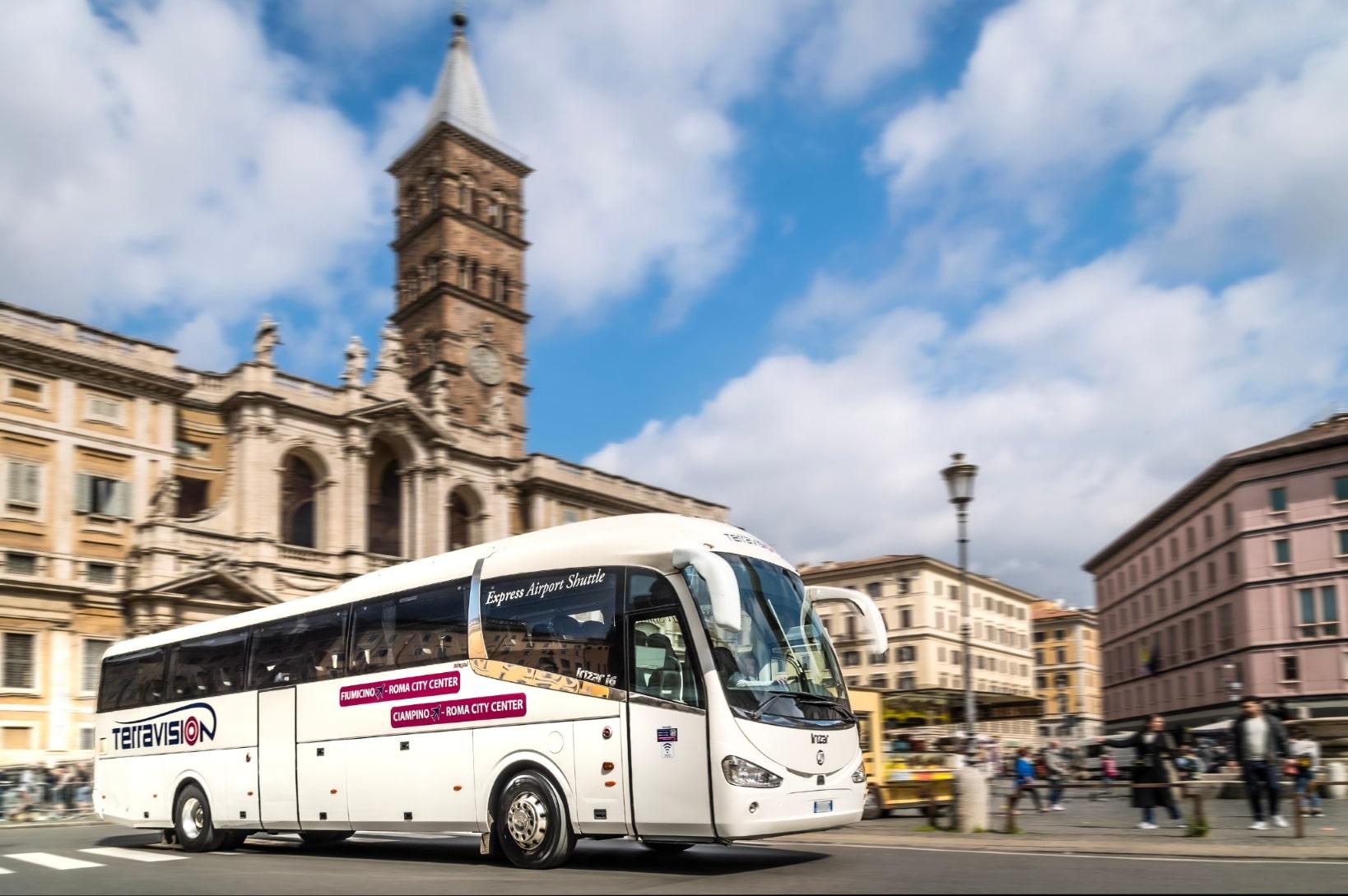 Rome Fiumicino Airport - Vatican Direct Shuttle Bus One-Way Ticket