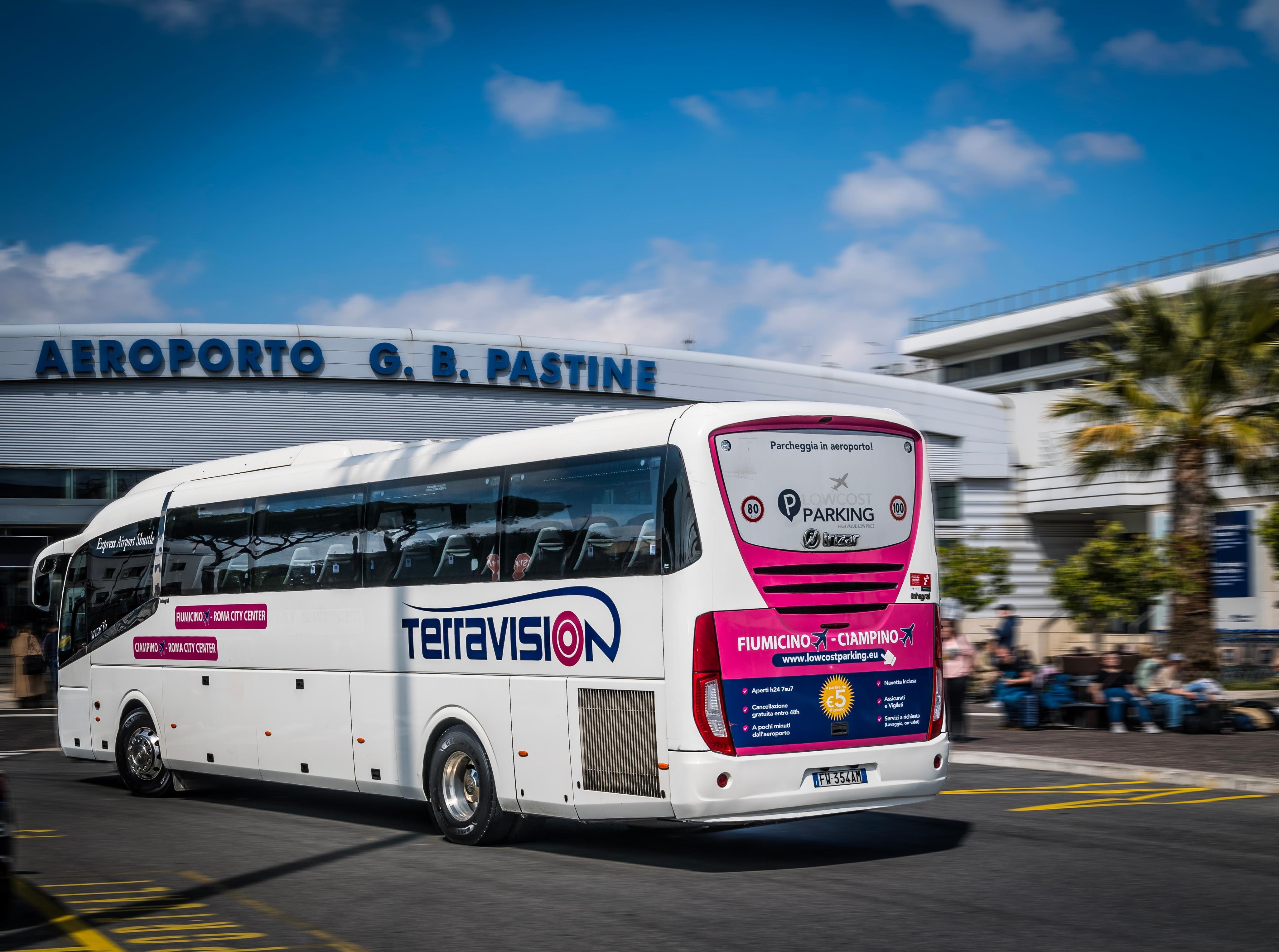 Rome Ciampino Airport Termini Station Terravision Airport Bus One-Way Ticket