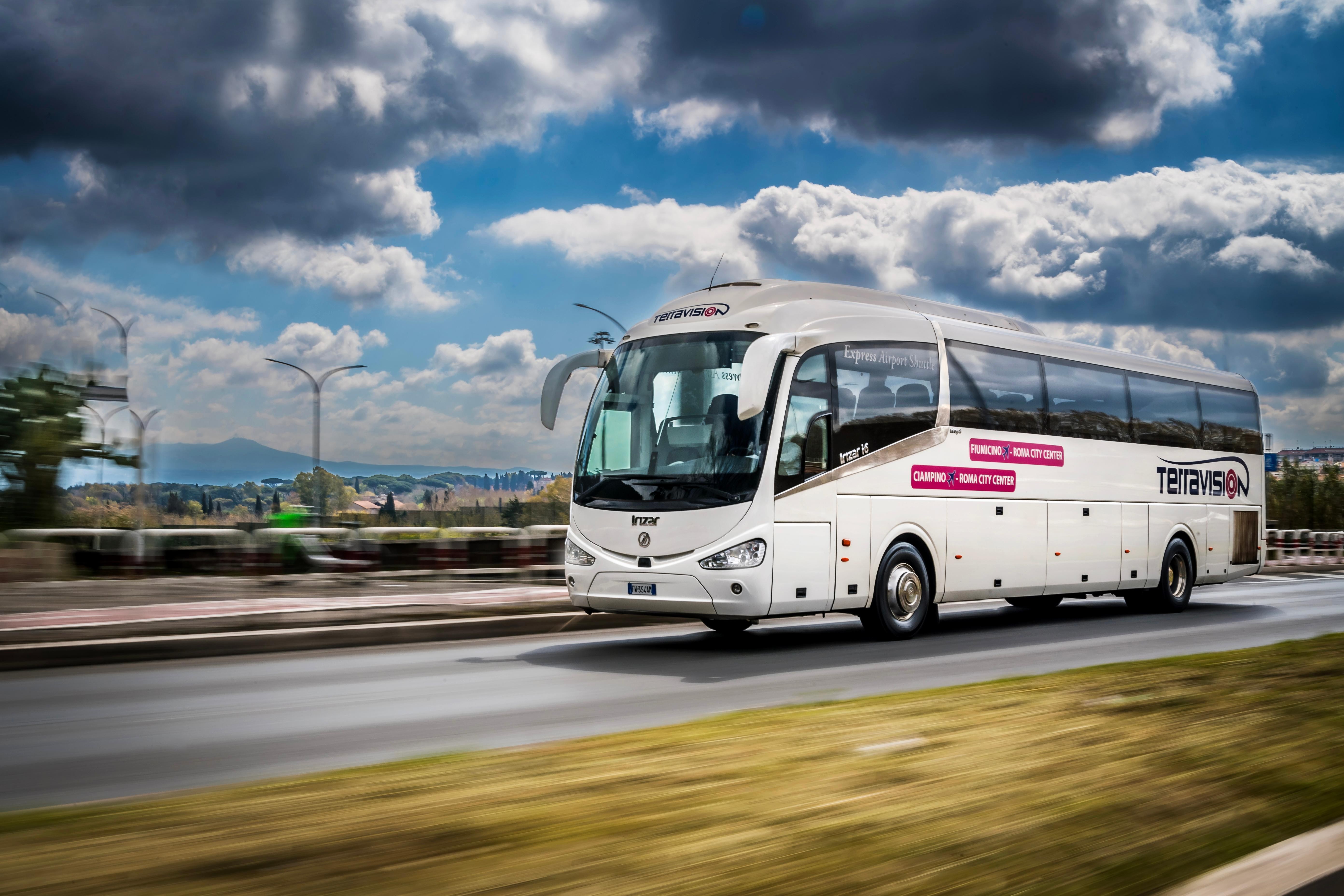Rome Fiumicino Airport Termini Station Terravision Airport Bus One-Way Ticket