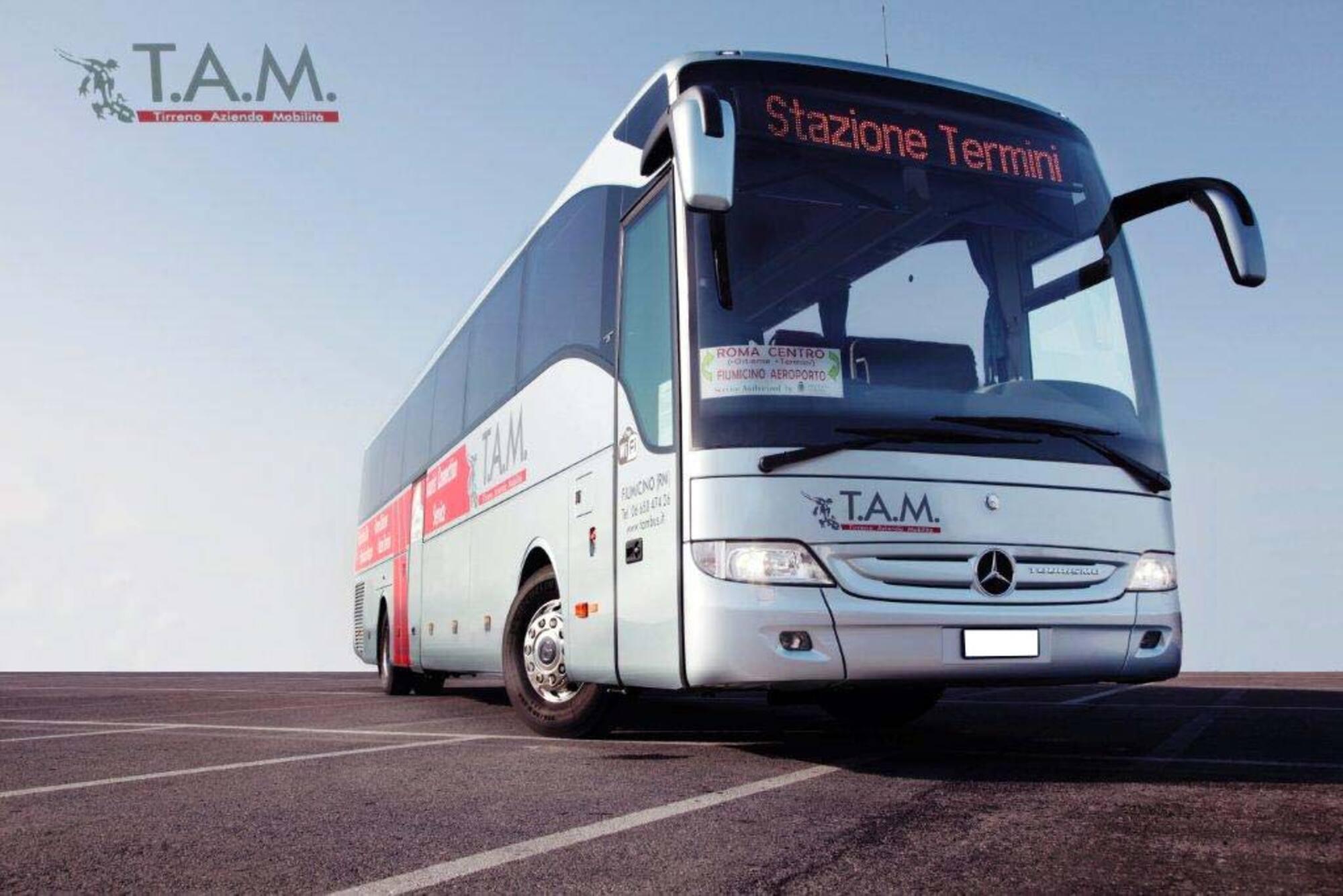 Rome Fiumicino Airport Termini and Ostiense Station Tambus Airport Bus One-Way Ticket