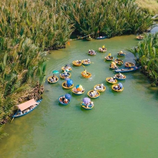 Hoi An Cam Thanh Coconut Village Basket Boat & Net Casting Experience