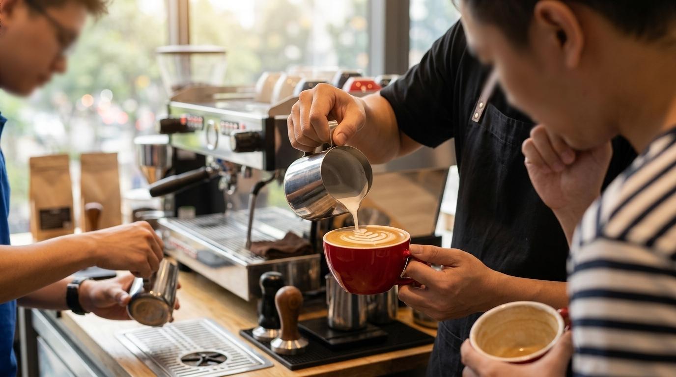 ホーチミン バリスタ基礎＆ラテアートワークショップ - 最大5杯実習