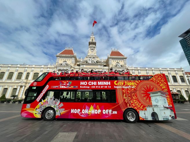 Ho Chi Minh City Open-Top Double-Decker Bus Daytime Panoramic City Tour Ticket