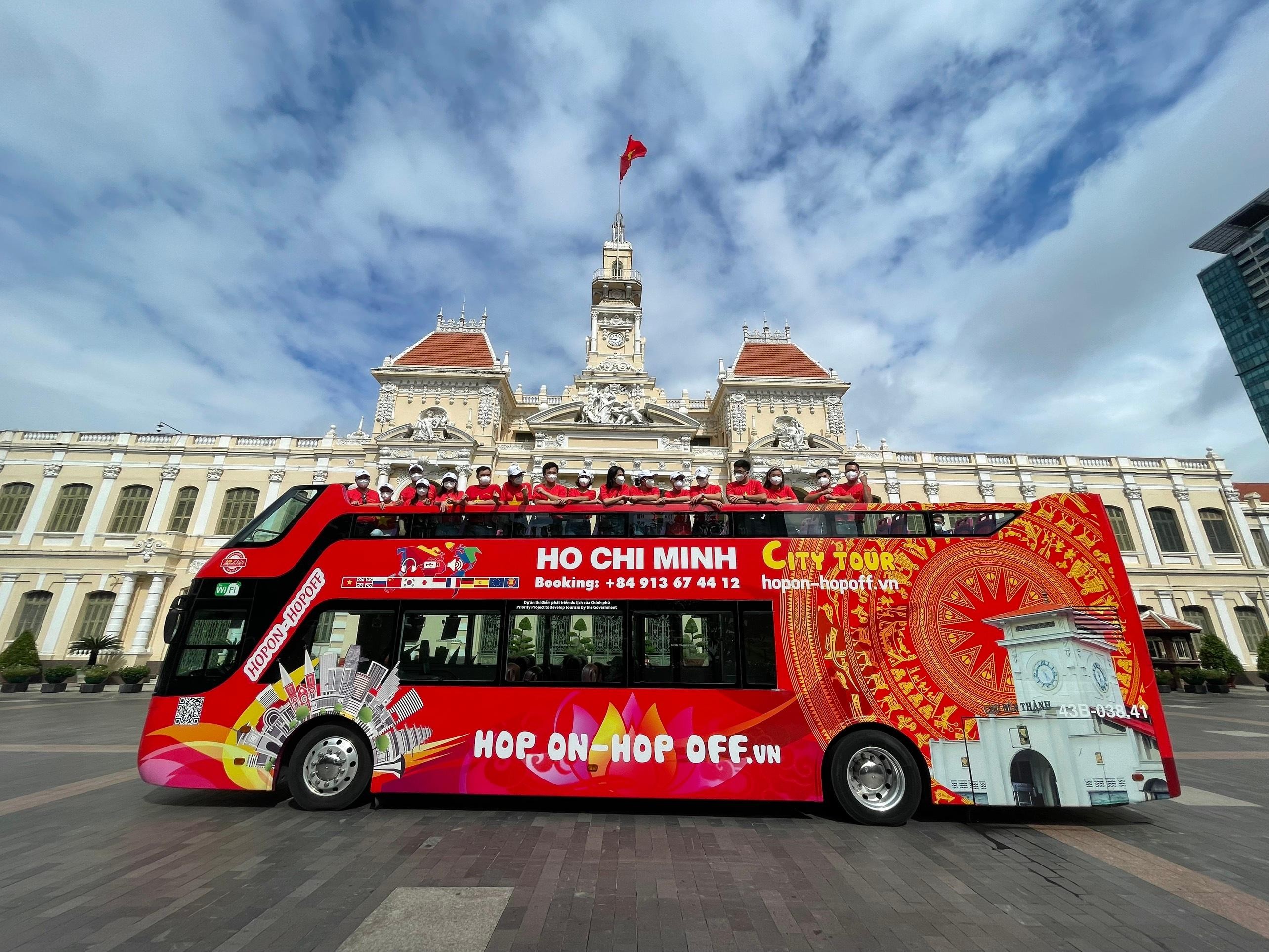 Ho Chi Minh City Open-Top Double-Decker Bus Daytime Panoramic City Tour Ticket