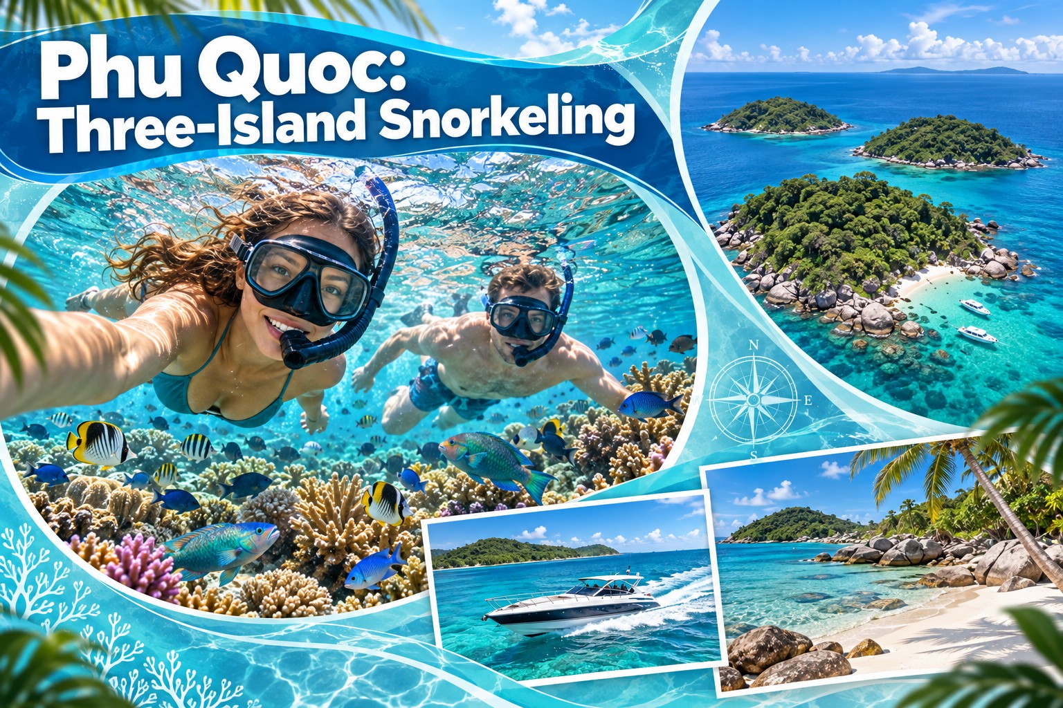 Phu Quoc 3-Island Snorkeling Cruise to Gam Ghi & May Rut Trong - Lunch on Board