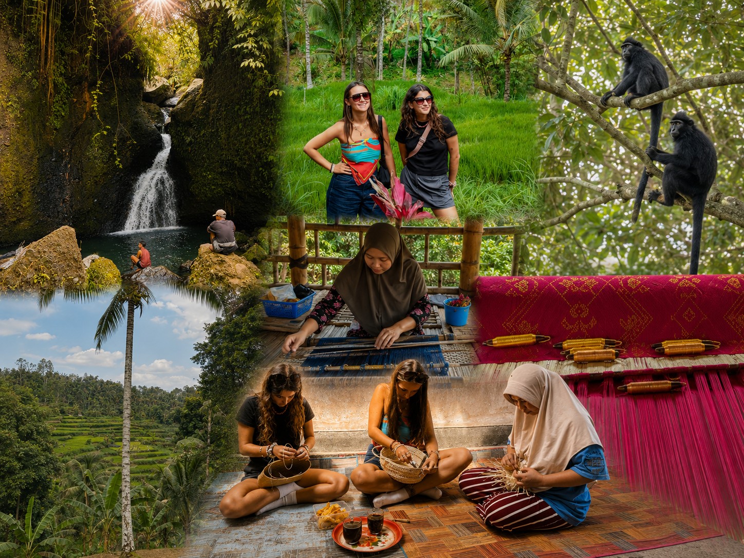 Lombok Weaving & Bamboo Villages and Tetebatu Day Tour