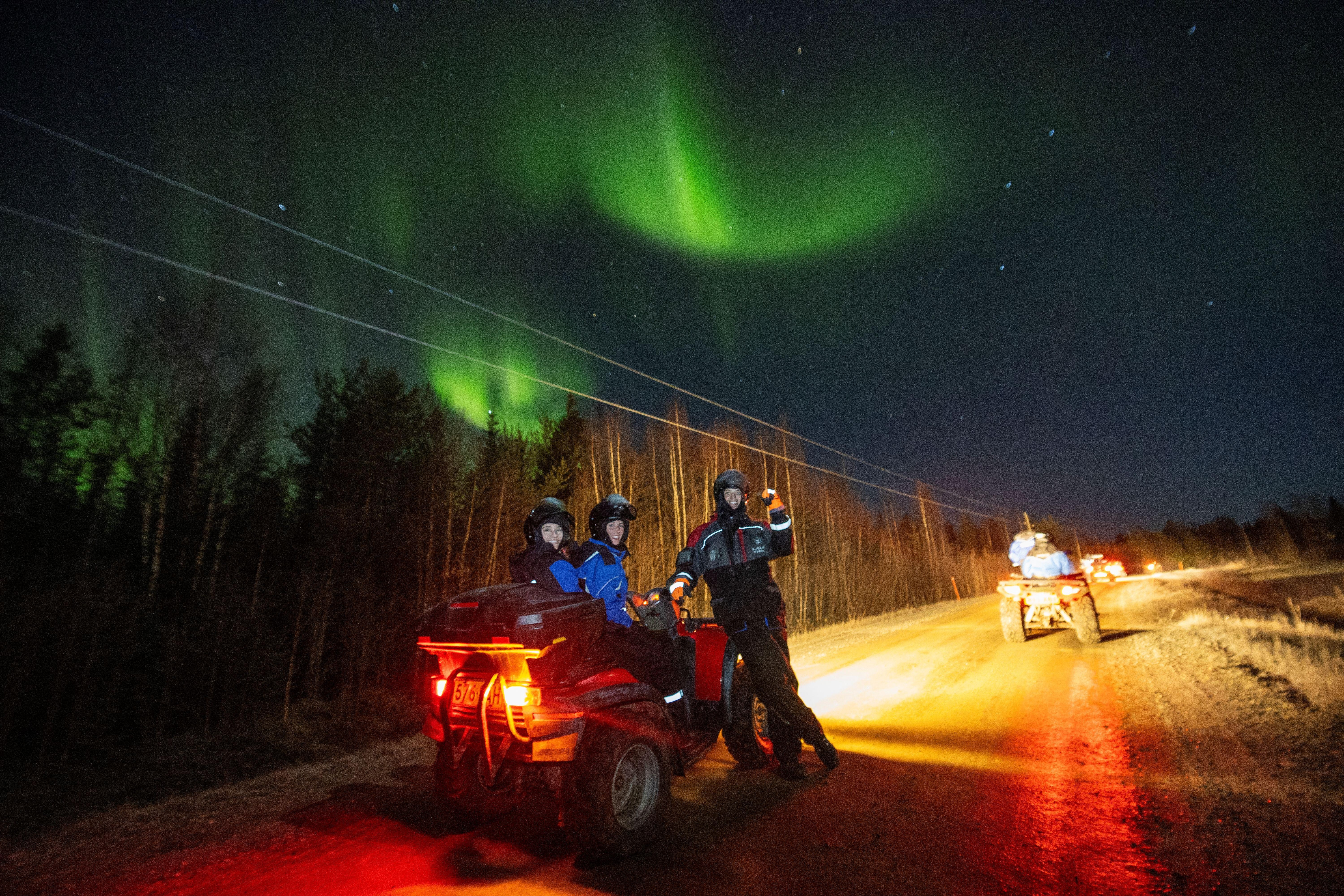 Saariselkä ATV Aurora Hunting Tour