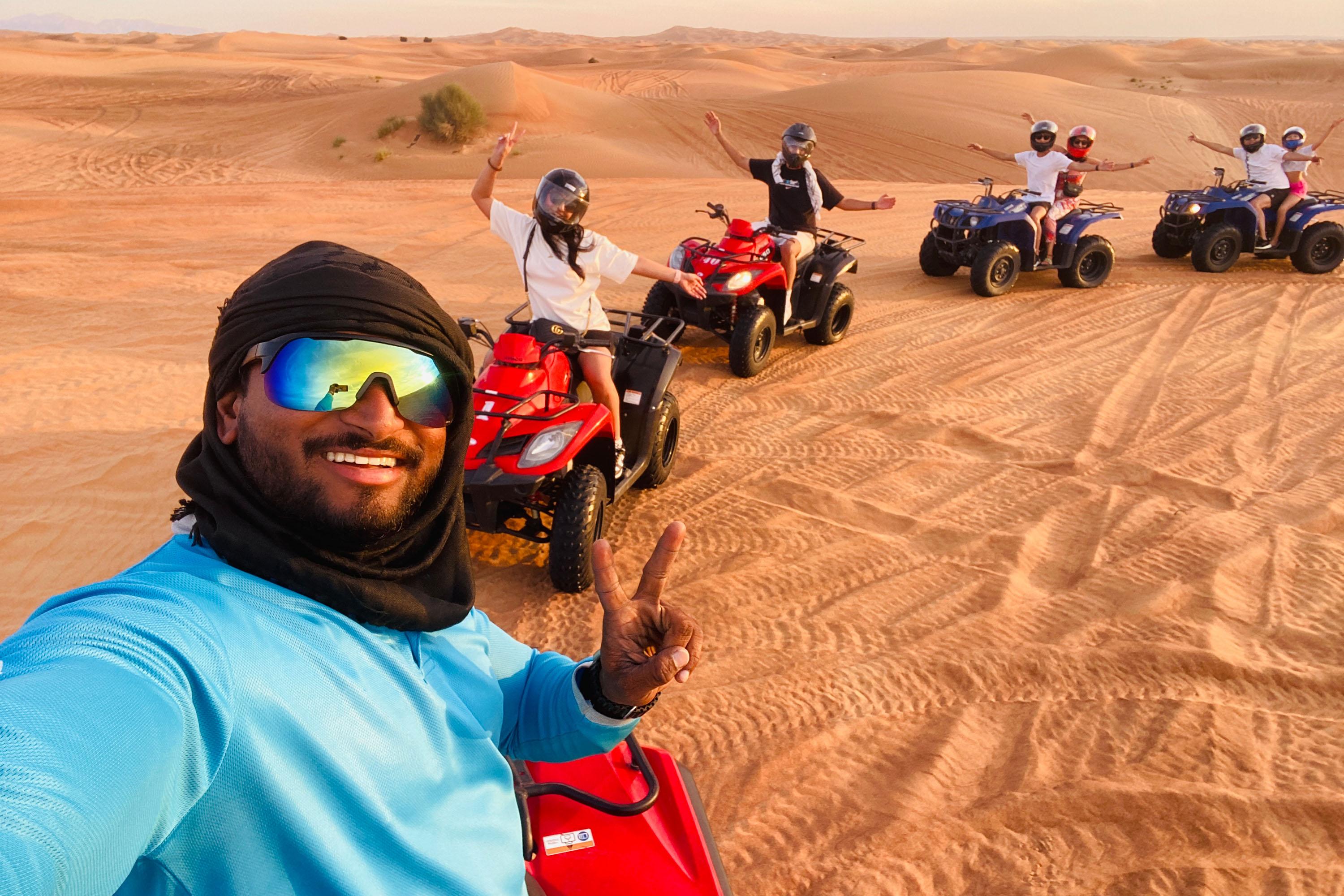 Dubai Red Dunes Quad Bike Safari & Al Khayma Camp (Hotel Pickup)