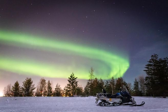 Levi Northern Lights Snowmobile Safari