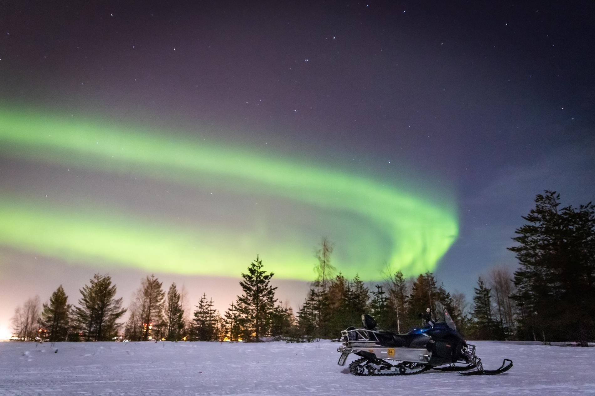 Levi Northern Lights Snowmobile Safari
