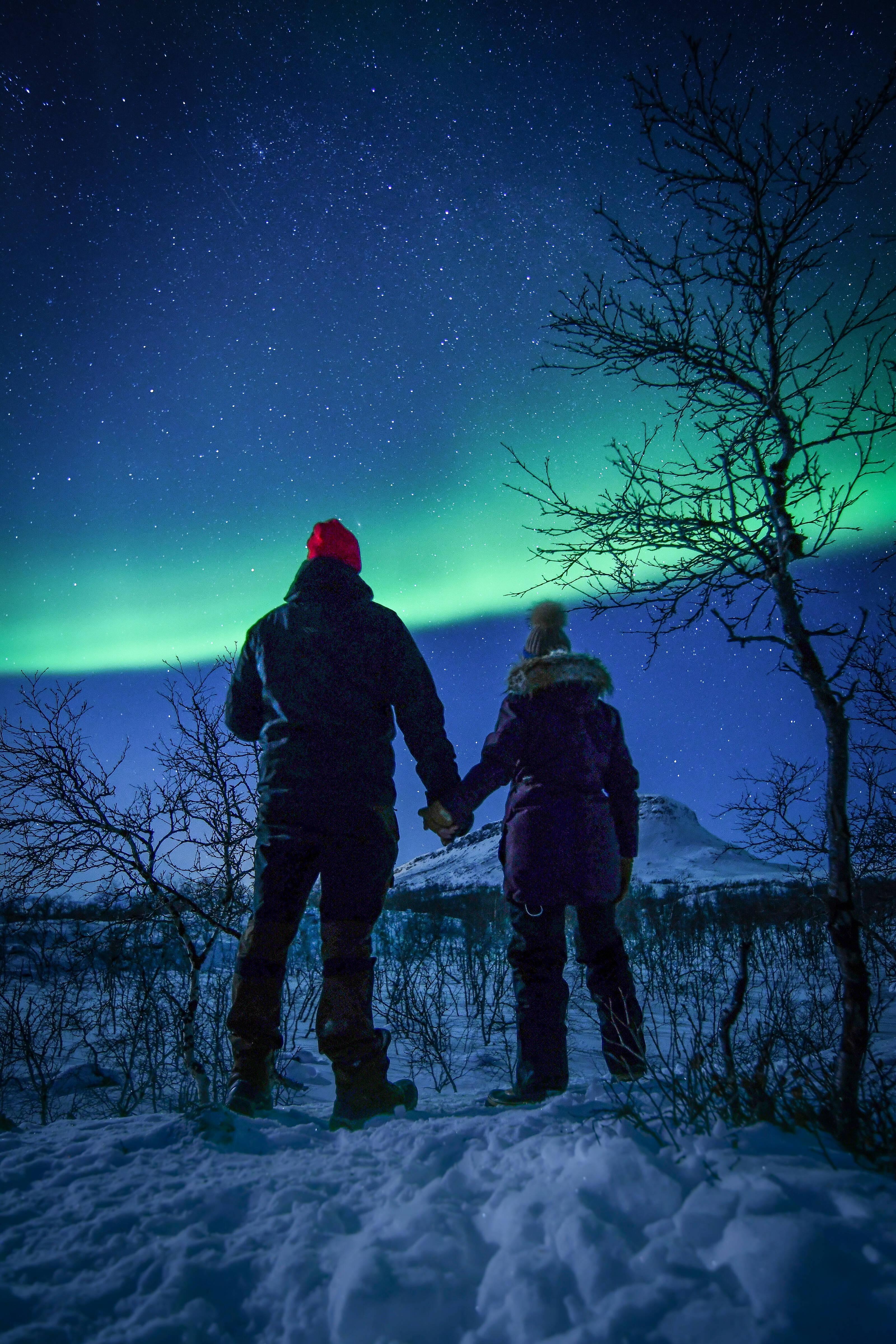 Levi Lakeside Campfire Northern Lights Hunting Tour