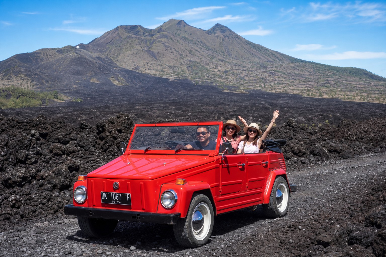 バリ島 バトゥール山 VWジープ火山サファリ＆温泉 プライベートツアー