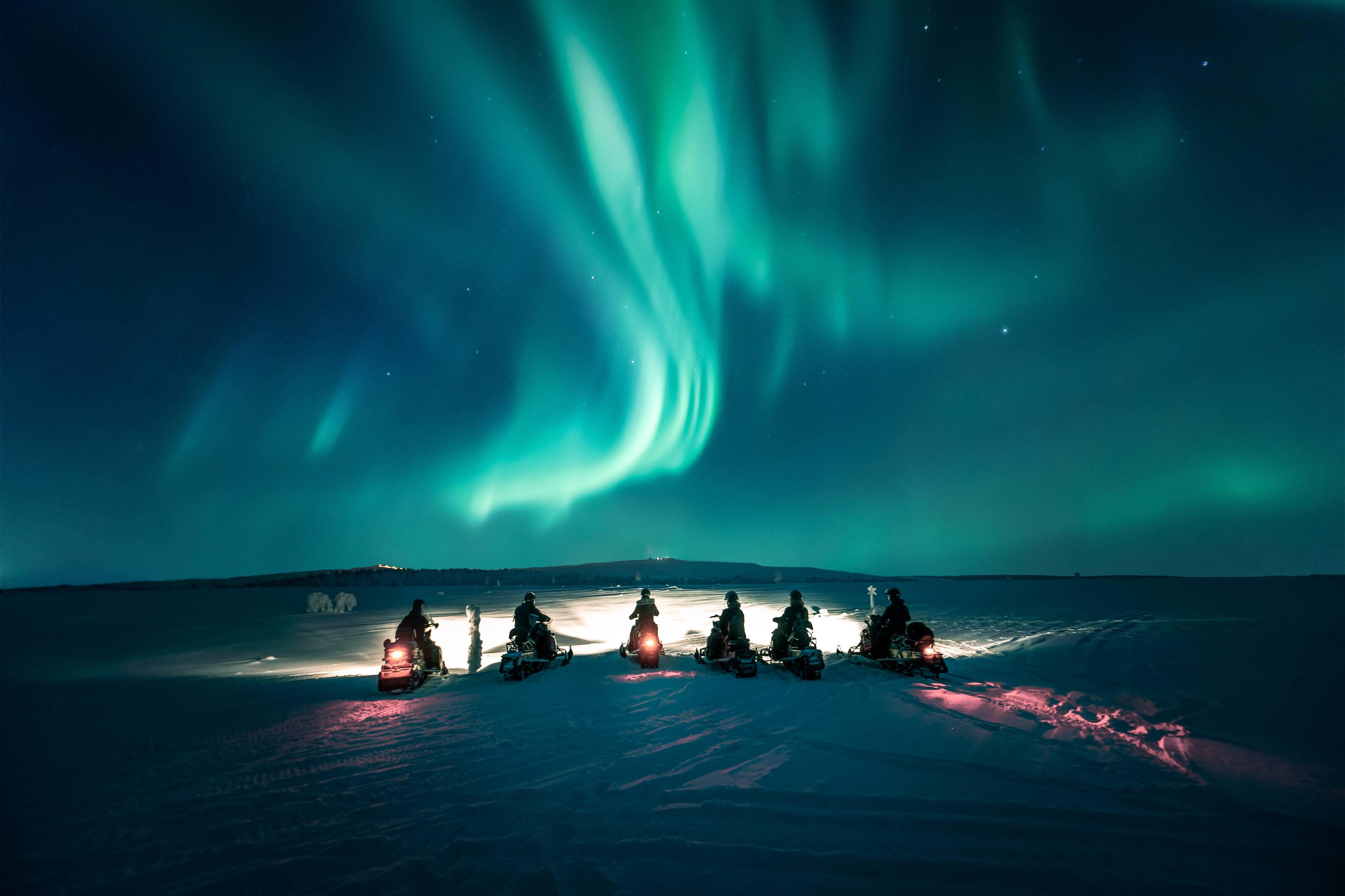 Levi Northern Lights Snowmobile Safari - Campfire Sausage Roast Included