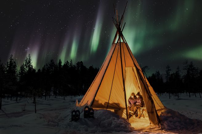 Levi Northern Lights Campfire Tour