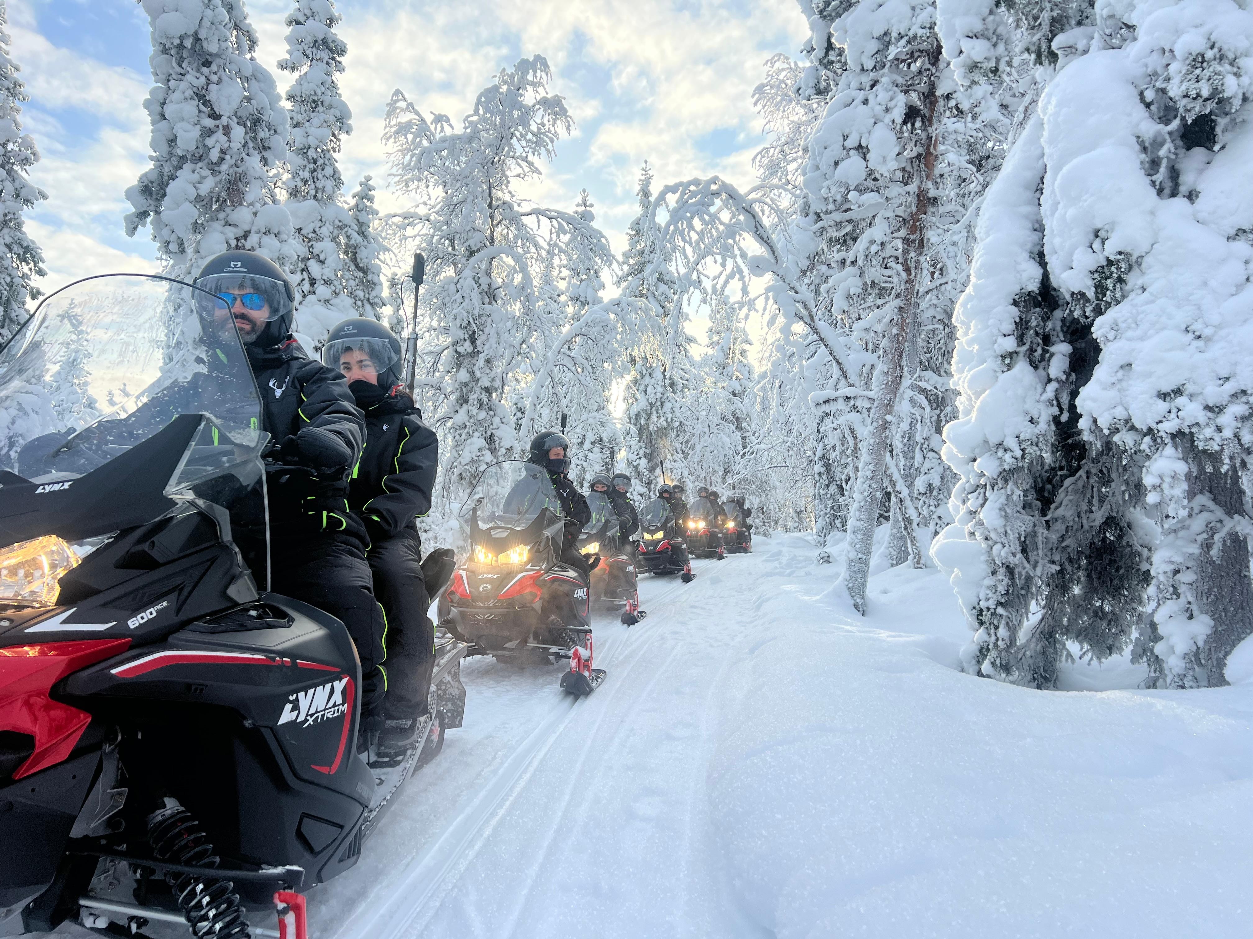 Levi Snowmobile Safari with a Sámi Guide