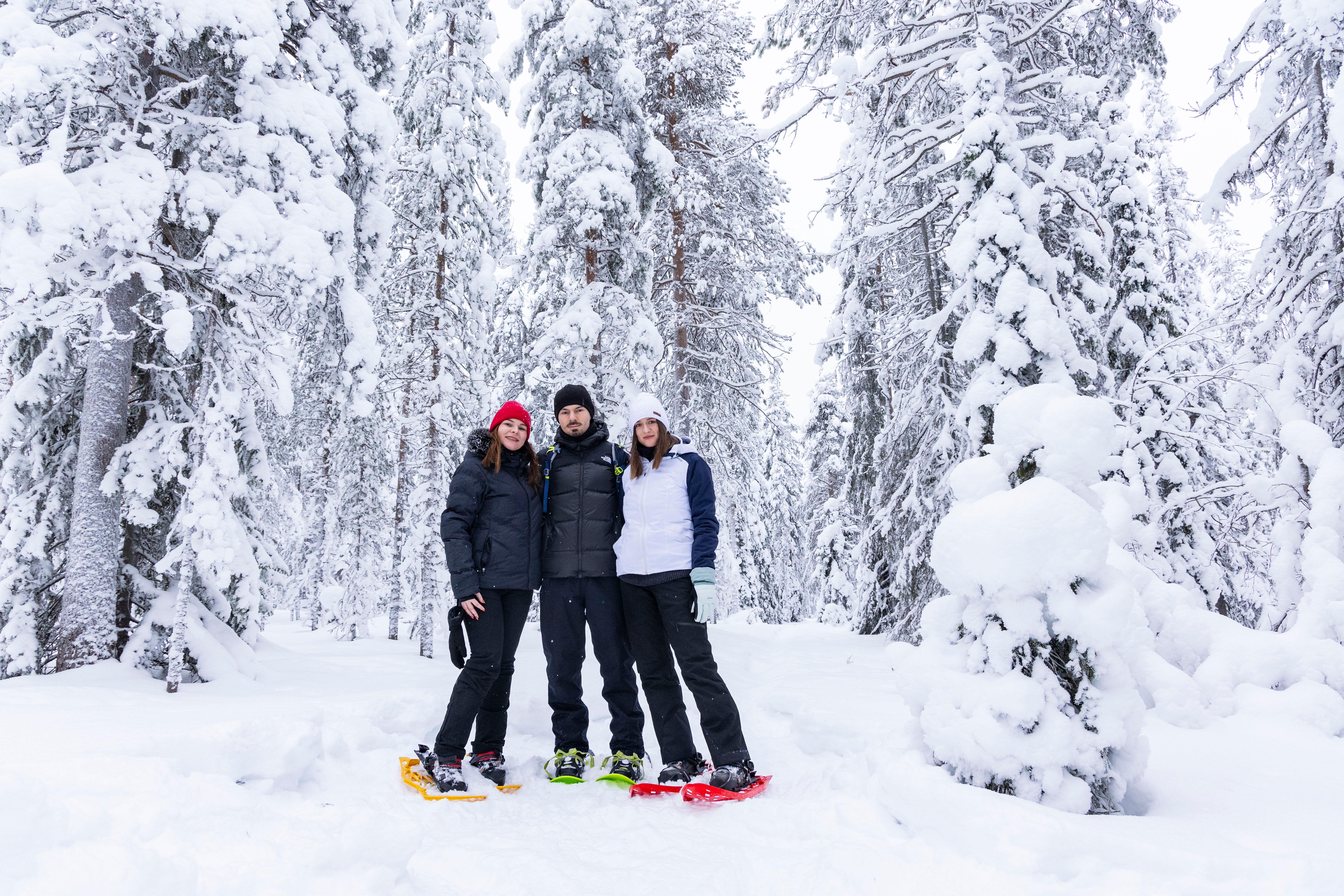 Saariselkä Snowshoeing & Ice Fishing Tour