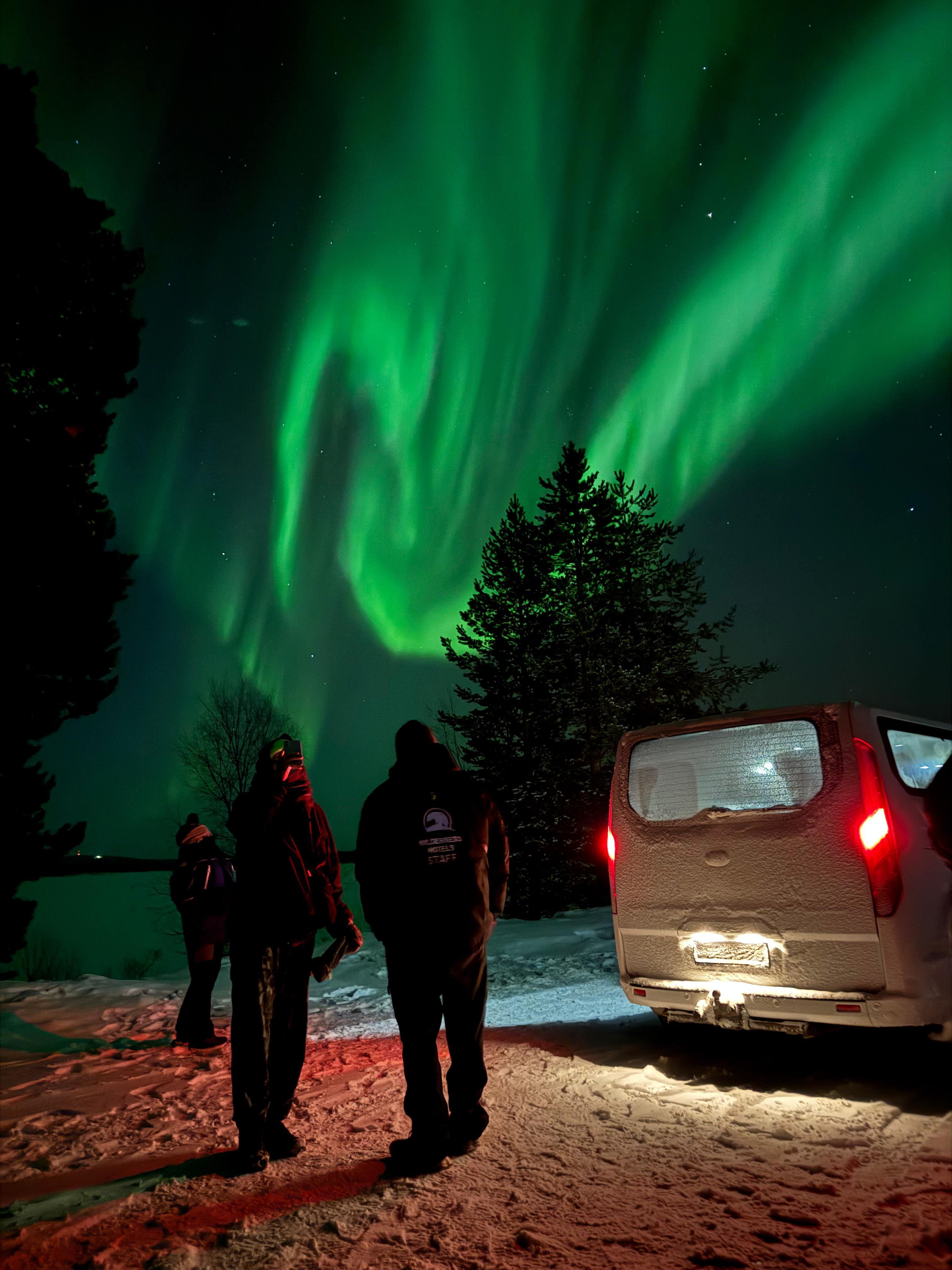 Saariselkä Muotka Northern Lights Hunting Tour by Car