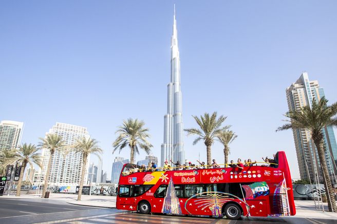 Dubai City Sightseeing Hop-On Hop-Off Bus 24/48-Hour Ticket + Sunset & Night Tour