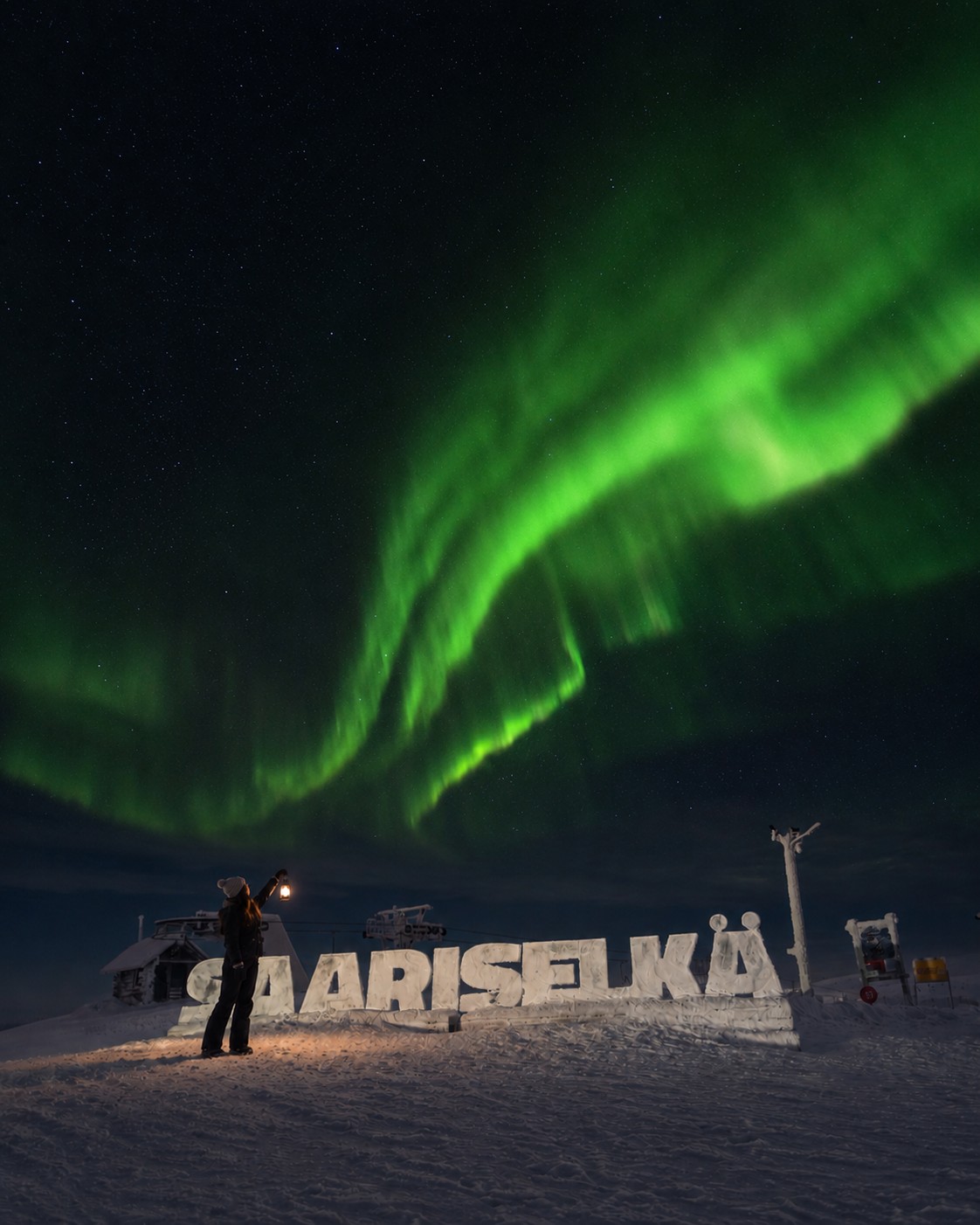 Saariselkä Wilderness Tipi Northern Lights Viewing Tour