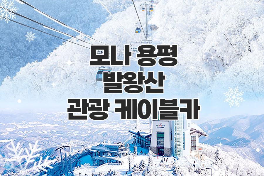 평창 모나용평리조트 발왕산 케이블카 + 스카이워크 전망대 티켓