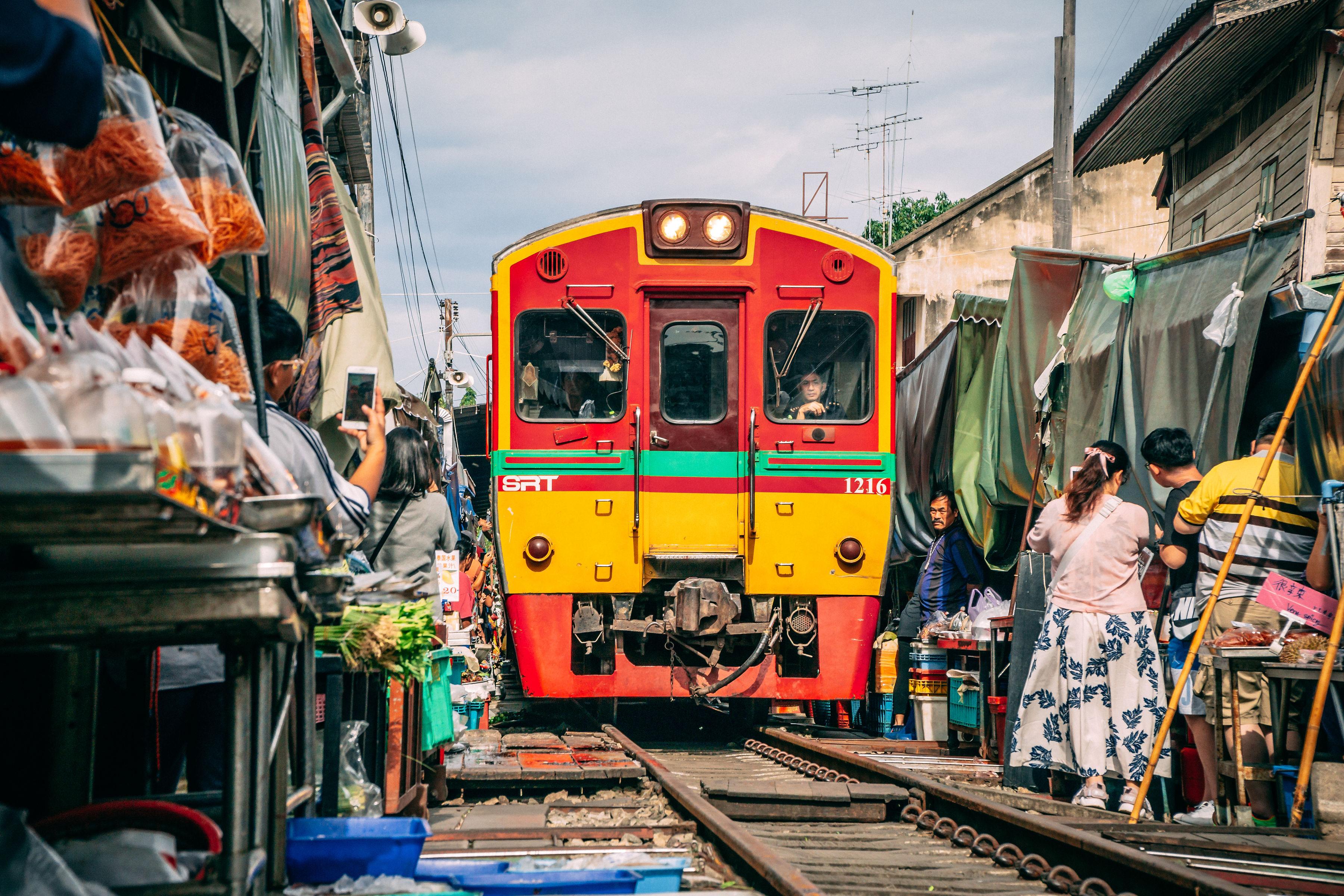 From Bangkok: Ayutthaya, Maeklong Railway & Damnoen Saduak Floating Market Day Tour (Small Group)