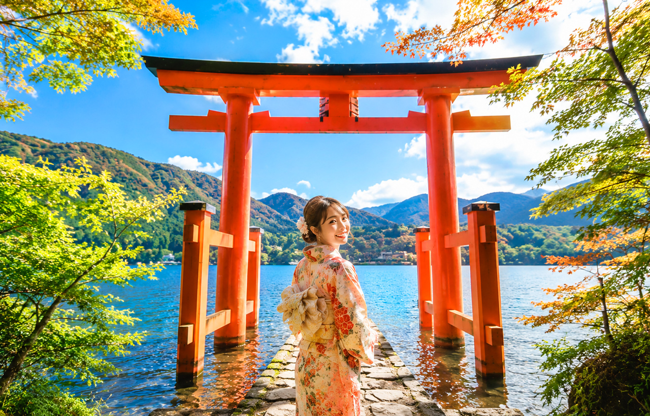 東京・富士山フォトスポット Dコース 日帰りツアー（箱根・芦ノ湖・大涌谷・忍野八海）- WAUG限定