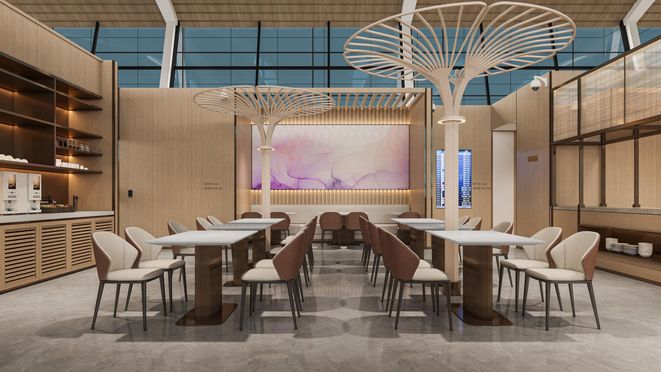 상하이 푸둥 국제공항 제2터미널 국제선 준야오항공 72 VIP 라운지 이용권