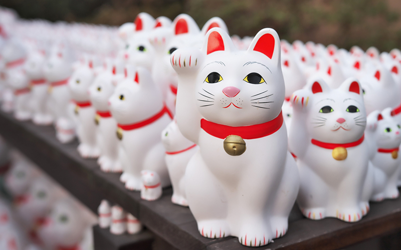 豪徳寺 招き猫 6号 Lucky Cat Gotokuji Temple 豪徳寺 招き猫 6号 Lucky Cat Gotokuji Temple - メルカリ