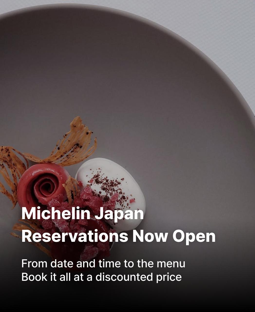 Book Japan’s Michelin Restaurants