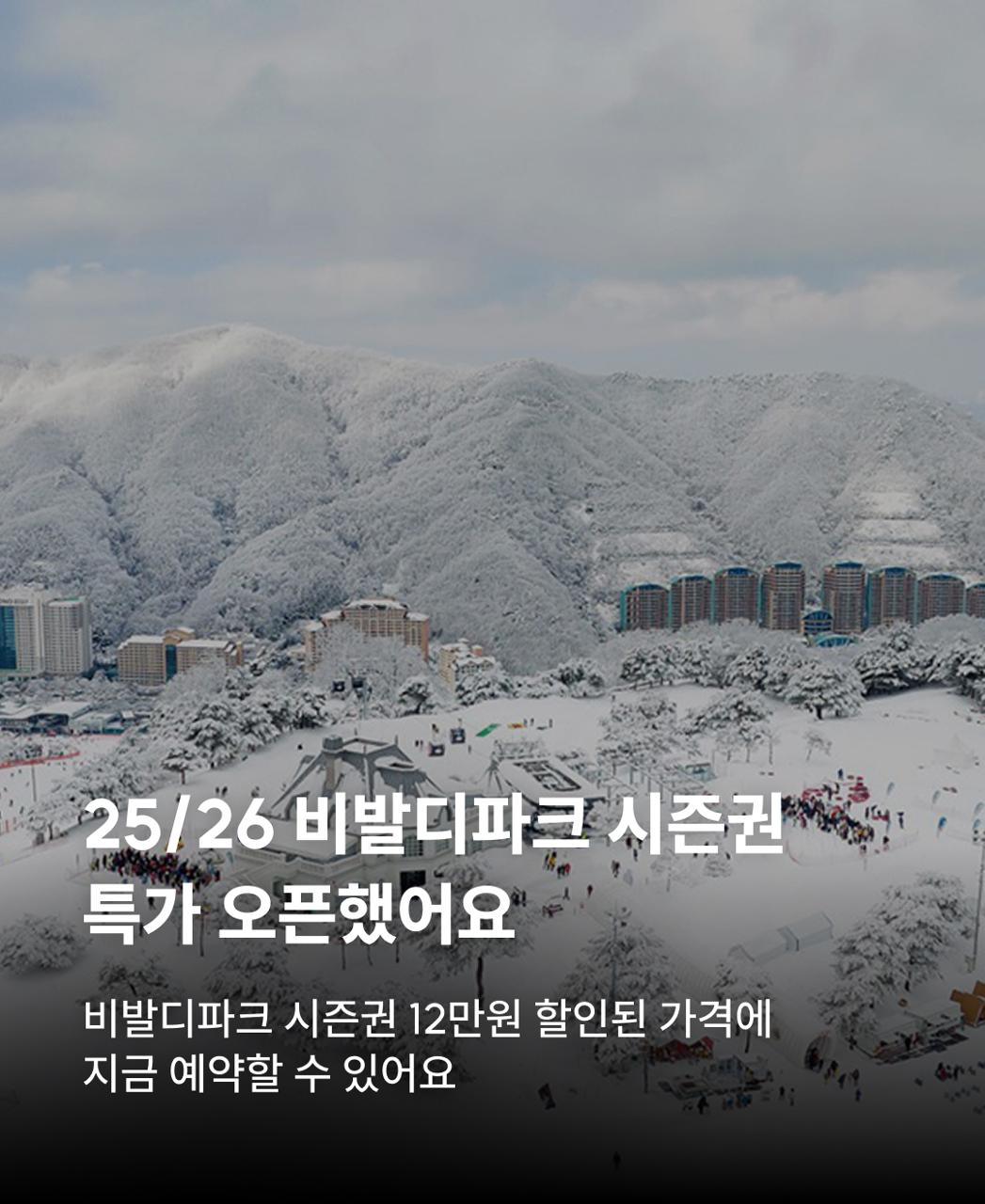 비발디파크 시즌권 특가 프로모션