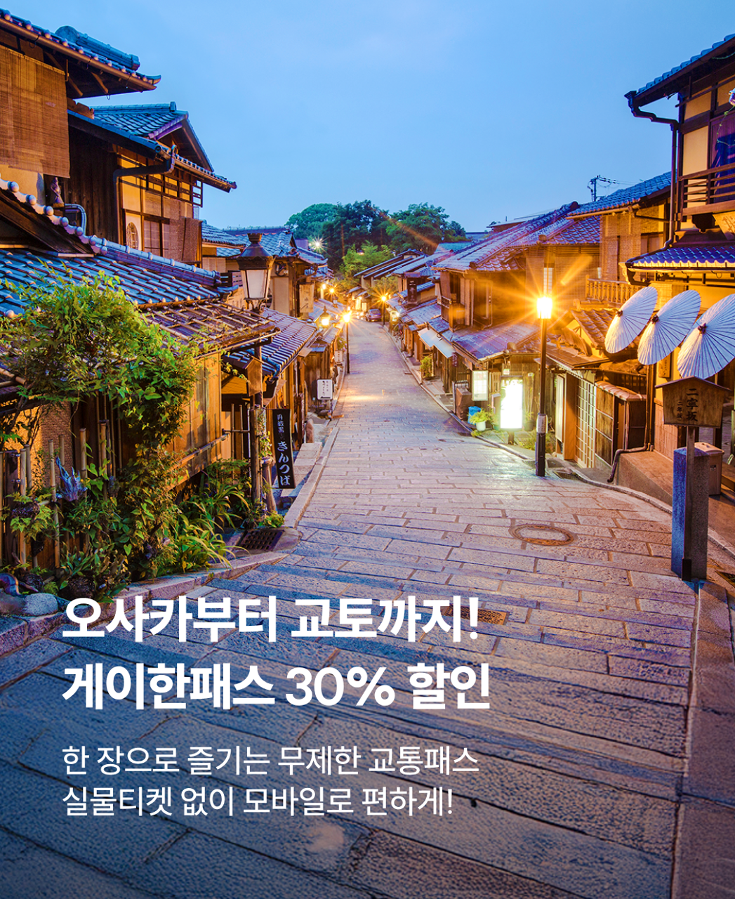 게이한패스 30% 프로모션