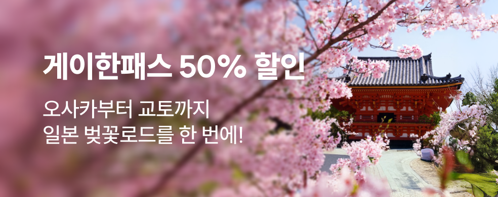 게이한패스 50% 프로모션