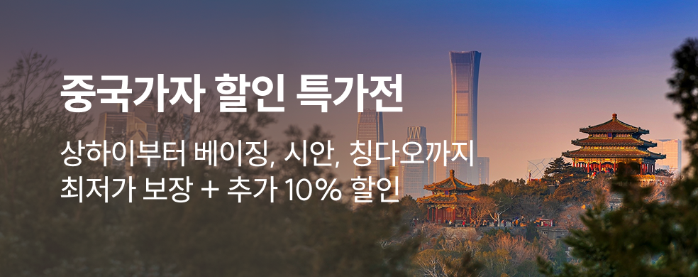 중국가자 인기 코스 할인